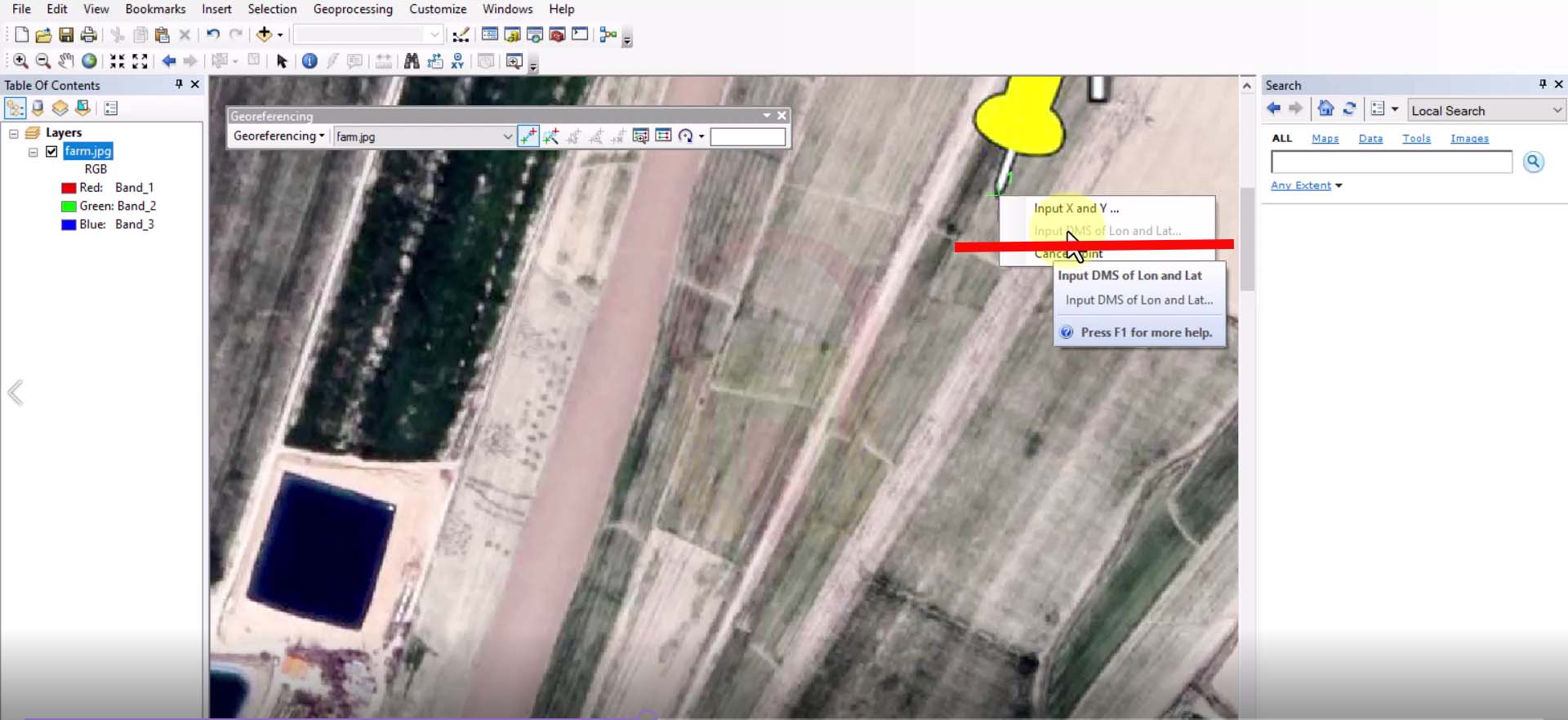 match arcmap 3d view in google earth